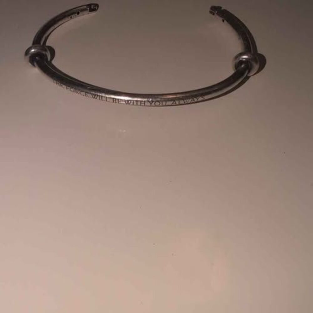 Silver Star Wars 'The Force Will Be With You Always' Bangle Bracelet Pandora mis